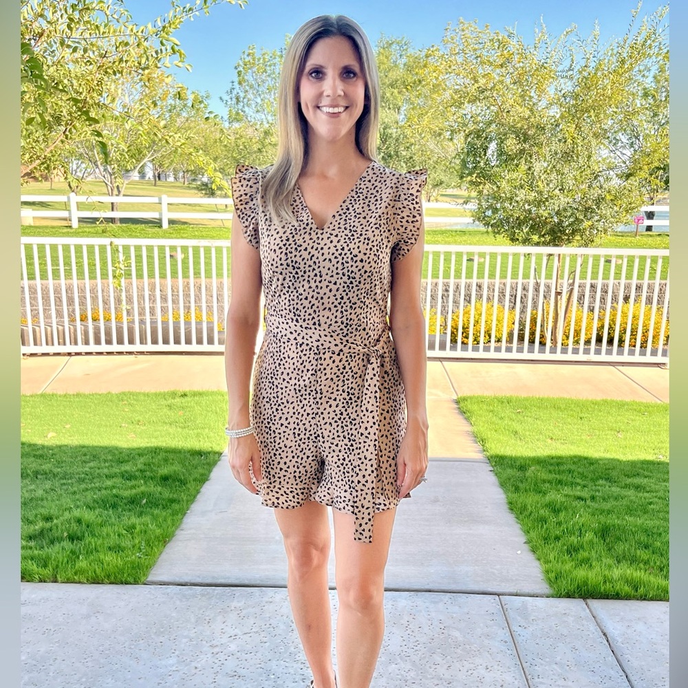 Animal Print Romper